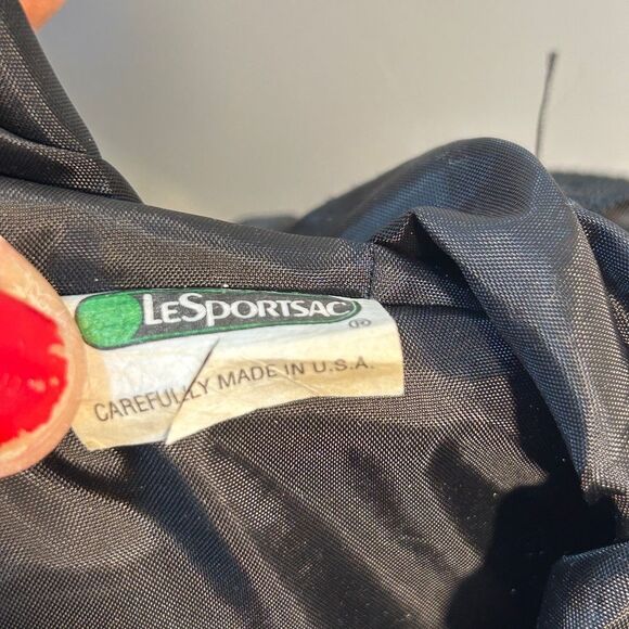 Lesportsac LEOPARD BACKPACK BLACK BROWN ANIMAL PRINT CHEETAH TRAVEL Candace - Picture 5 of 16